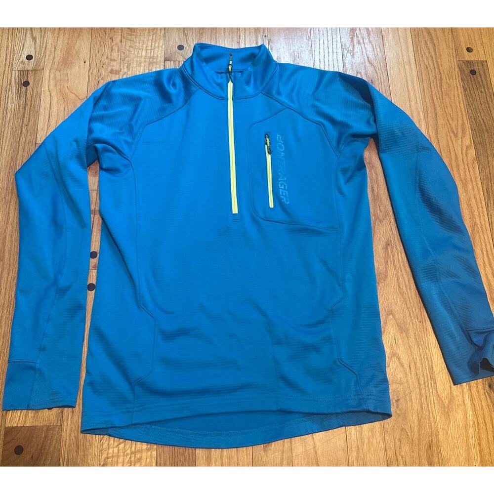 Bontrager Evoke Thermal Cycling Jersey Men's M/L Blue Profila Half Zip Pocket